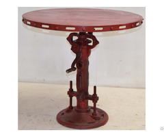 Industrial Crank Jack Round Table