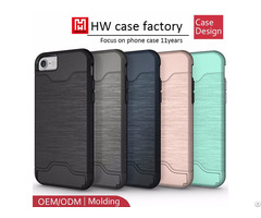 Hybrid Combo Tpu Pc Case For Iphone 7 Card Slot