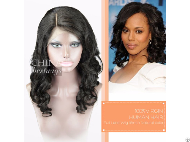 Beautiful Virgin Hair Wavy Wig