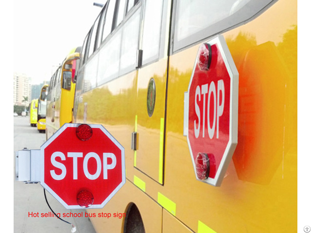 School Bus Stop Sign Automatic Arm With Flashing