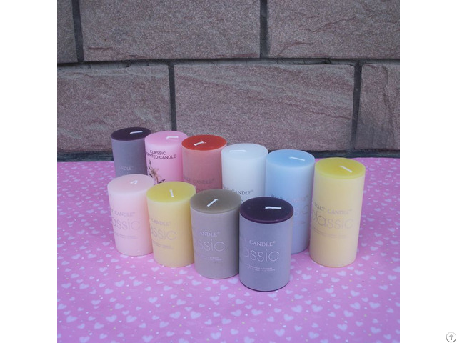 Wholesale Jelly Color Fruit Scented Candle Decorative Romantic Wedding Pillar Candles