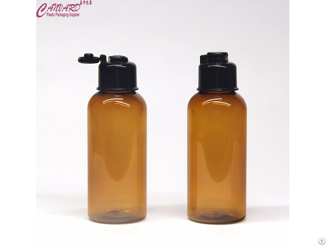 100ml Brown Empty Lotion Bottle With Cap