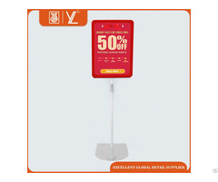 Plastic A4 Price Frame Matel Poster Display Stand