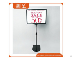 Wholesale Store Metal Advertising Display Stand With A4 Poster Frame