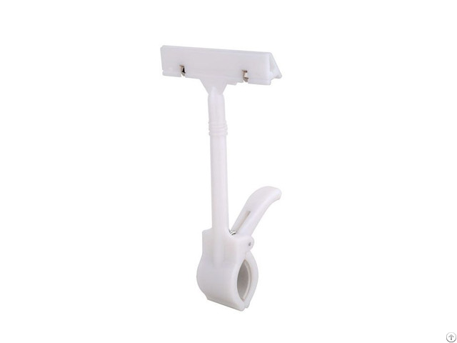 Retail Store Pop Plastic Thumb Base Price Tag Sign Card Holder