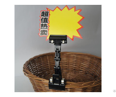 Plastic Price Tag Holder For Advertising Pop Clip