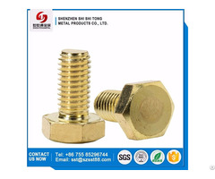China Manufacturer Factory Supply Wire Fastener Brass Hex Head Bolts