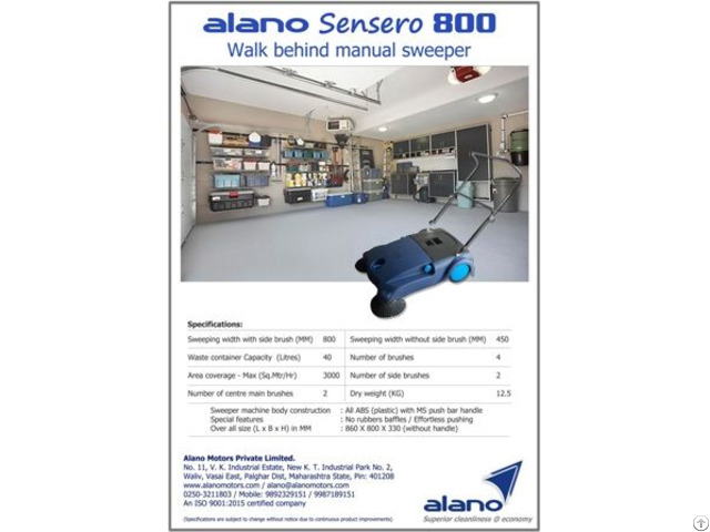 Alano800 Manual Sweeper