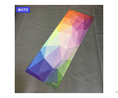Mato Non Slip Organic Folding Custom Printed Yoga Mat Manufacturer