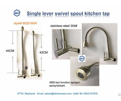 Stainless Steel In Wall Kitchen Tap