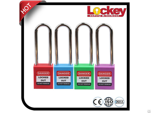 76mm Long Shackle Safety Lockout Tagout Padlock