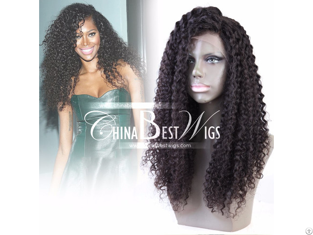 Kinky Curl Human Lace Front Wigs