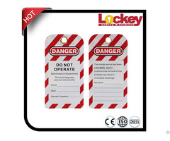 Safety Pvc Warning Tags Lockout Tagout Tag
