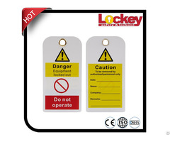 Plastic Safety Pvc Warning Lockout Tagout Tag