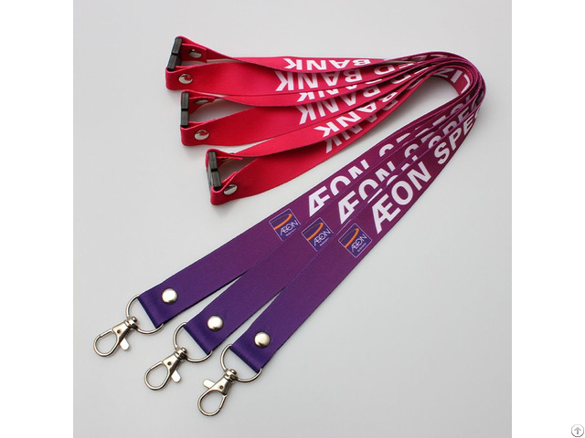 Custom Polyester Lanyard Strap With Printed Logo