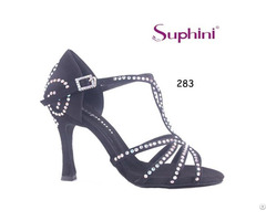 Suphini Black Salsa Latin Dance Shoe