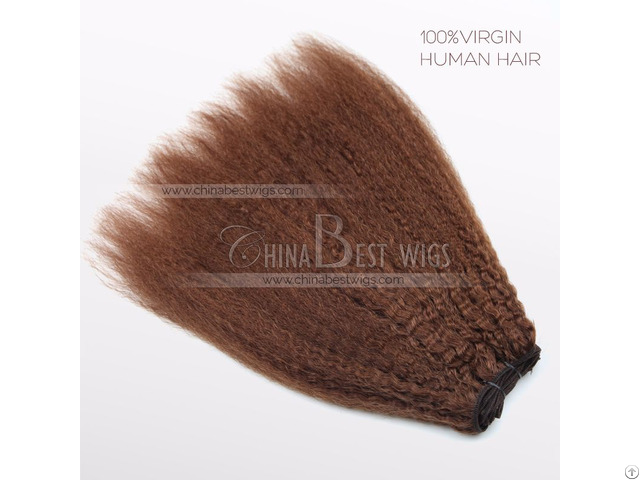 Kinky Straight Human Hair Extensions