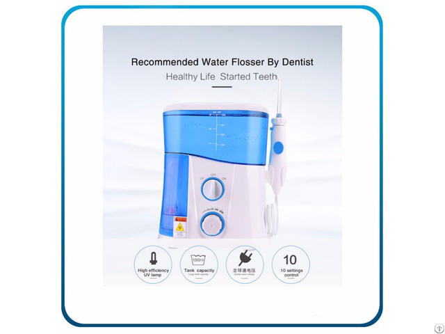 Uv Sanitizer Dental Oral Irrigator With 1000ml High Volume Water Covered Tank