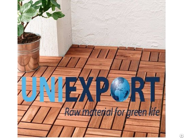 Interlocking Removable Acacia Outdoor Decking Floor Tile