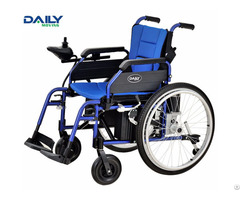 Twenty Four Inch Electric Power Wheelchair With Easy Folding Capability