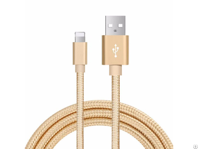 Metallic Nylon Braided Usb Cable