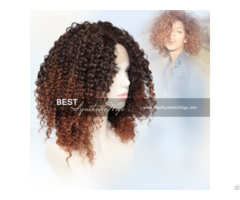 Ombre Curly Synthetic Lace Front Wig