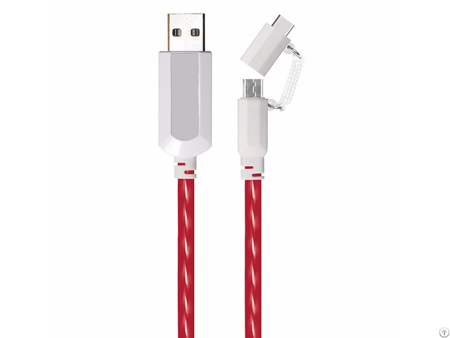 El Visible Type C To Micro Usb Flowing Flat Cable Ldf005