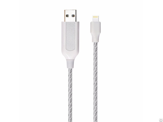 El Visible Light 8 Pin Lightning Usb Flowing Round Cable Lr002