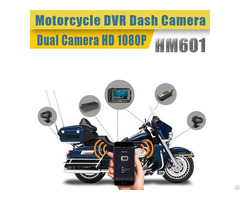 Hfk Hm601 Ip67 Waterproof Motorcycle Dvr Dash Camera With Dual 1080p Hd Lens