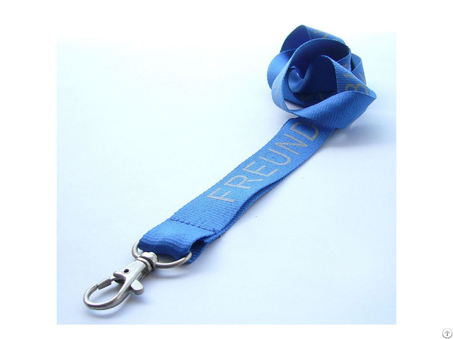 Silkscreen Custom Logo Polyester Lanyards