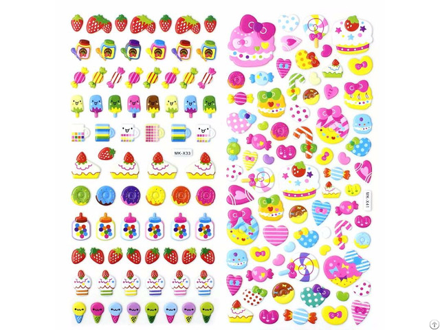 Fruits 3d Puffy Stickers