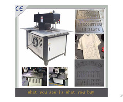 Silicone Logo Moulding Machine Onto Clothes