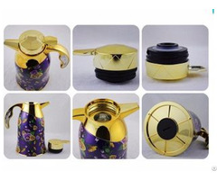 Wonderful New Design Pattern Glass Inner Vacuum Coffee Jug Thermos Flask