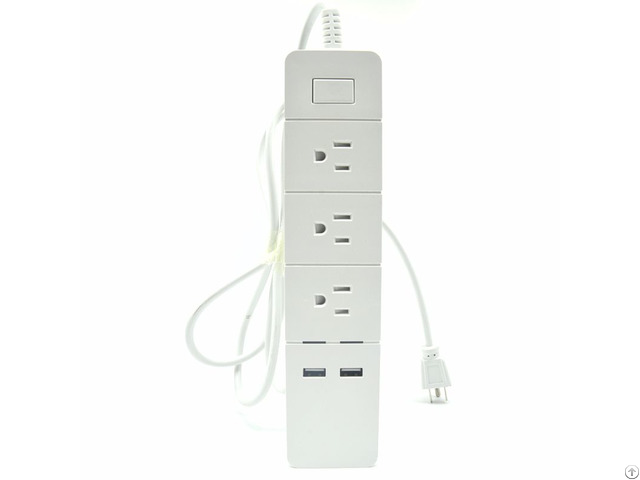 Amazon Best Selling Extension Strip Power Socket With 2 Fast Charging Usb Port