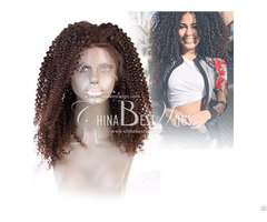 Brown Tight Curl Lace Wig