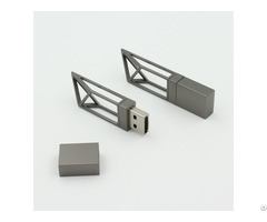Iron Gray Tower Crane Shape Building Usb Pen Drive 8gb Real Estate Promotional Gifts