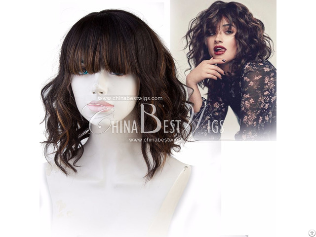 Wavy With Bang Outre Lace Front Wig