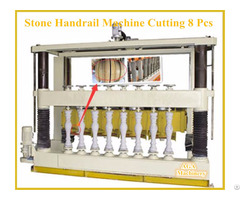 Multiblade Stone Cutting Machine For Fabricating Pillar Balustrade Handrail