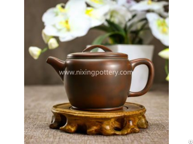 Chinese Traditional Teasets Qinzhou Nixing Pottery Pure Handmade Teapot 260ml