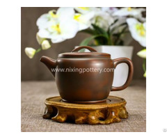 Chinese Traditional Teasets Qinzhou Nixing Pottery Pure Handmade Teapot 260ml