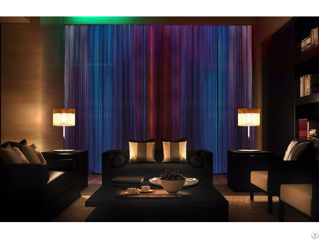 Motorized Decorative Curtains With Led