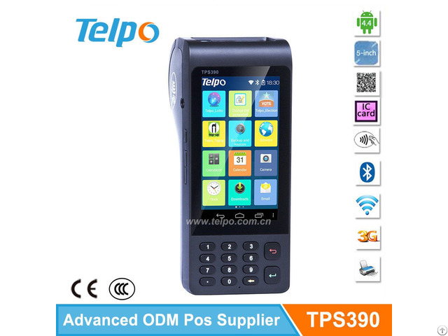 Telepower Tps390 Handheld Keypad Jave Tablet Nfc Edc Pos Machine