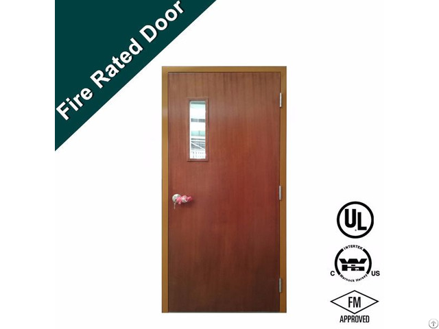 Laminate Surfcae 90 Mins Fire Rated Louvered Wooden Door