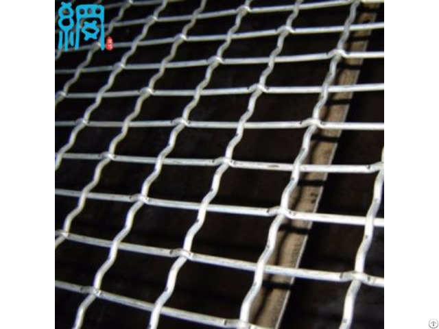 Slot Hole Crimped Wire Mesh With Rectangular Opening