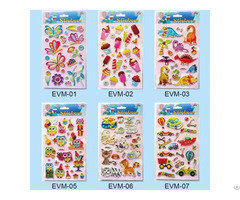 Wholesale Cheap Price Alu Puffy Sticker Lovely Stickers