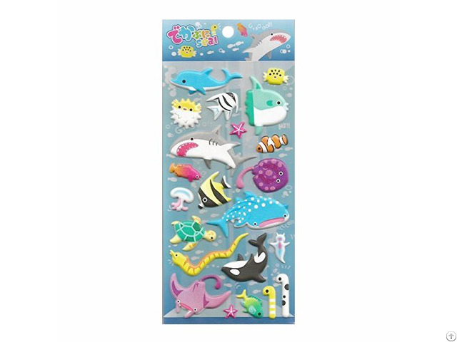 Sea World Animal Shark Whale Fish Fun Stickers