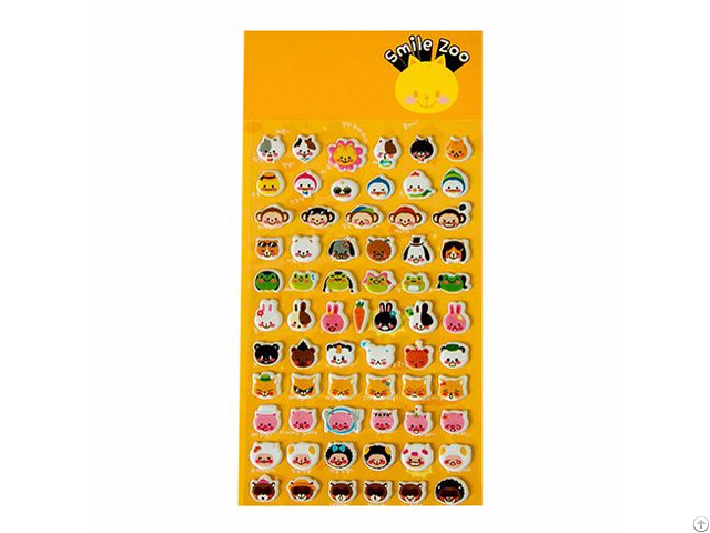 Pvc Smile Zoo Foam 3d Game And Promotion Stickers