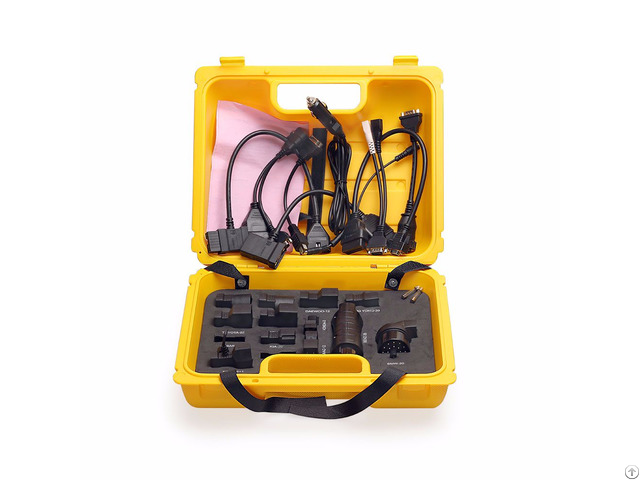 Launch X431 Diagun Iv Case With Full Set Cables And Adapters Yellow Box