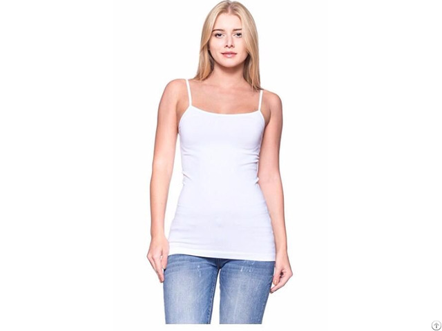 Women Junior Camisole Basic Adjustable Essential Tank Top