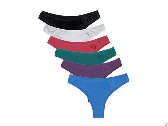 Womens Tong Underwear Hipster Low Rise Cotton Thong Panties